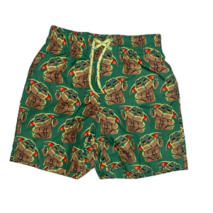 GAP Star Wars Kids 3T Swimming Shorts Green Brown Yoda